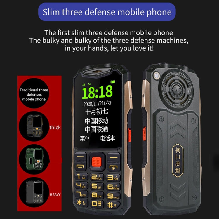 K1 Triple Proofing Elder Phone, Waterproof Shockproof Dustproof, 4800mAh Battery, 2.4 inch, 21 Keys, Bluetooth, LED Flashlight, FM, SOS, Dual SIM, Network: 2G (Red) - Others by buy2fix | Online Shopping UK | buy2fix