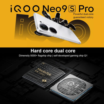 vivo iQOO Neo9S Pro, Dual Back Cameras, 16GB+512GB, Face ID / Fingerprint Identification, 6.78 inch Android 14 OriginOS 4 Dimensity 9300+ Octa Core, OTG, NFC, Network: 5G, Support Google Play (Black) - vivo by vivo | Online Shopping UK | buy2fix