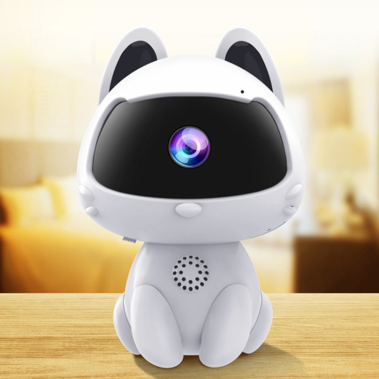 K9 Cute Pets Smart Home Camera, Support Night Vision & Two-way Voice & Motion Detection (White) - Mini Camera by buy2fix | Online Shopping UK | buy2fix