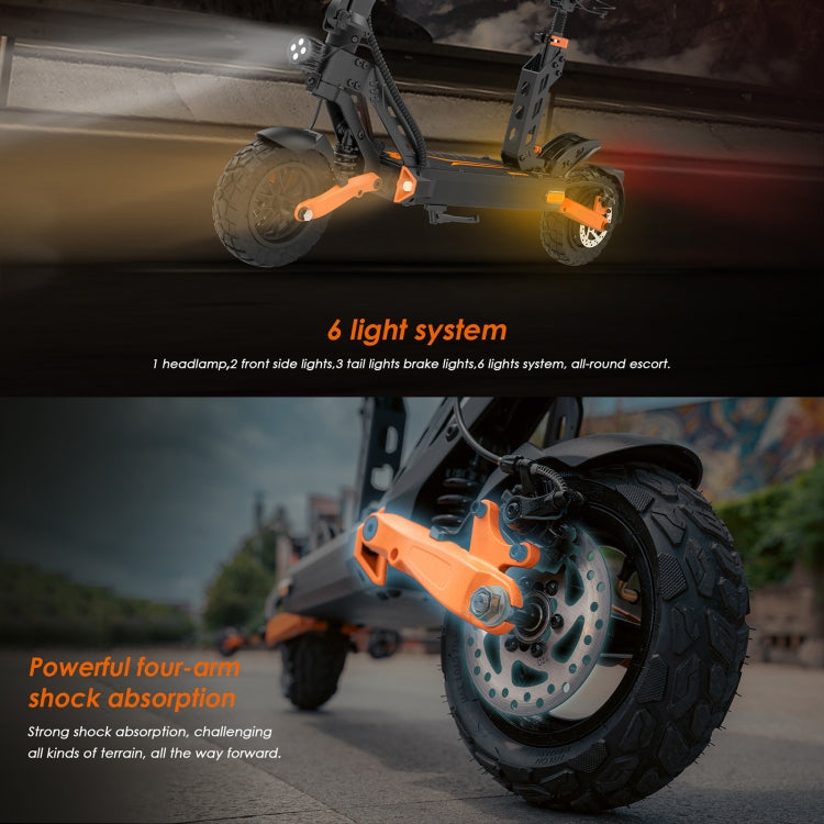 Kukirin G2 Pro 600W Three-speed Folding Electric Offroad Scooter with 9 inch Tires & LCD Display(Black) - Electric Scooters by Kukirin | Online Shopping UK | buy2fix