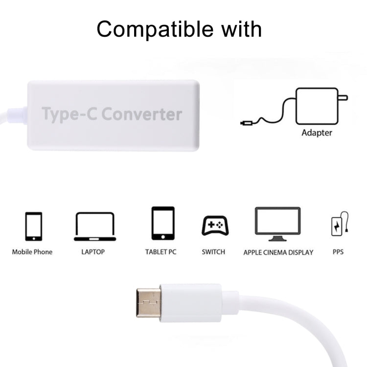 65W 5 Pin MagSafe Series to USB-C / Type-C Converter for MacBook (White) - Cable & Adapter by buy2fix | Online Shopping UK | buy2fix