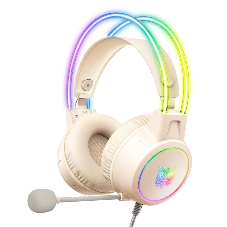 ONIKUMA X15 Pro Symphony Wired Gaming Headphone with Microphone(Beige) - Multimedia Headset by ONIKUMA | Online Shopping UK | buy2fix