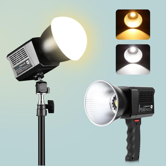 PULUZ 60W Studio Video Light 2500K-6500K Dual Color Temperature Professional Photography Fill Light (Black) - Shoe Mount Flashes by PULUZ | Online Shopping UK | buy2fix