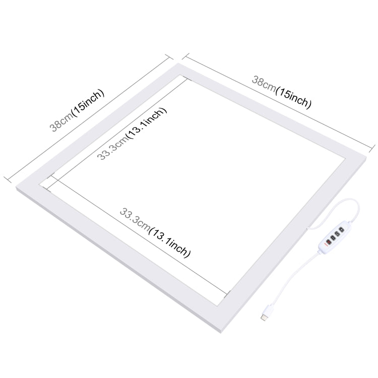 PULUZ 1000LM LED Acrylic No Polar Dimming Shadowless Light Pad with Switch for 40cm Photo Studio Box(AU Plug) -  by PULUZ | Online Shopping UK | buy2fix