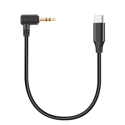PULUZ 3.5mm TRS Male to Type-C / USB-C Male Live Microphone Audio Adapter Cable for PU3153 / PU3154 (Black) - Microphone Audio Cable & Connector by PULUZ | Online Shopping UK | buy2fix