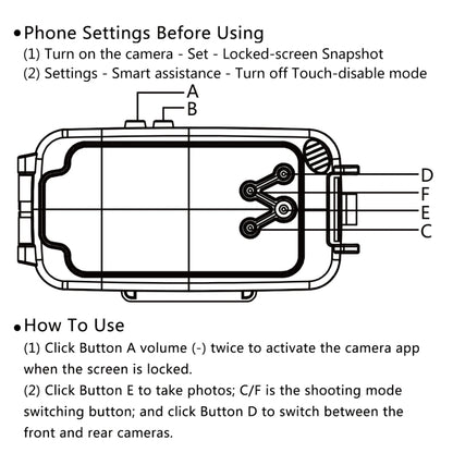 PULUZ PULUZ 40m/130ft Waterproof Diving Case for Huawei P20, Photo Video Taking Underwater Housing Cover(White) - Huawei Cases by PULUZ | Online Shopping UK | buy2fix