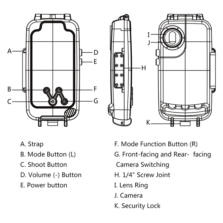 PULUZ 40m/130ft Waterproof Diving Case for Huawei P20 Pro, Photo Video Taking Underwater Housing Cover(White) - Huawei Cases by PULUZ | Online Shopping UK | buy2fix