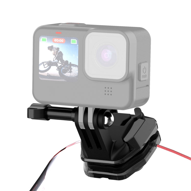 PULUZ Motorcycle Windshield Action Camera Mount Clip for GoPro Hero12 Black / DJI Osmo Action 4 / Insta360 X4 / Ace Pro and Other Action Cameras (Black) - Holder by PULUZ | Online Shopping UK | buy2fix