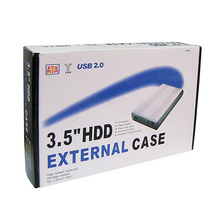 3.5 inch HDD External Case, Support IDE Hard Drive, UK Plug - HDD Enclosure by buy2fix | Online Shopping UK | buy2fix