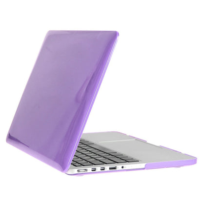 ENKAY for Macbook Pro Retina 13.3 inch (US Version) / A1425 / A1502 Hat-Prince 3 in 1 Crystal Hard Shell Plastic Protective Case with Keyboard Guard & Port Dust Plug(Purple) - MacBook Pro Cases by ENKAY | Online Shopping UK | buy2fix