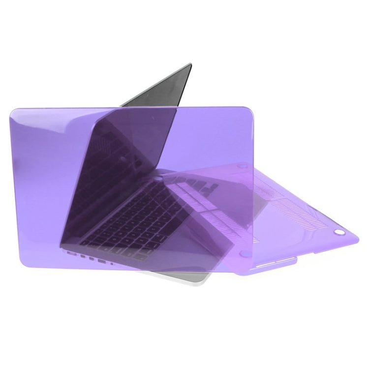 ENKAY for Macbook Pro Retina 13.3 inch (US Version) / A1425 / A1502 Hat-Prince 3 in 1 Crystal Hard Shell Plastic Protective Case with Keyboard Guard & Port Dust Plug(Purple) - MacBook Pro Cases by ENKAY | Online Shopping UK | buy2fix