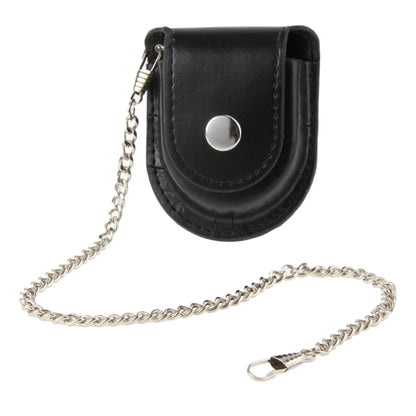 Retro Pocket Watch Holster / Leather Pouch / Belt Bag with Chain - Watch Accessories & Parts by buy2fix | Online Shopping UK | buy2fix