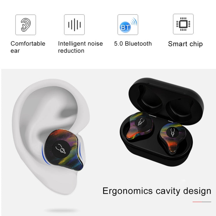 SABBAT X12PRO Mini Bluetooth 5.0 In-Ear Stereo Earphone with Charging Box, For iPad, iPhone, Galaxy, Huawei, Xiaomi, LG, HTC and Other Smart Phones(Ice Soul) - Bluetooth Earphone by Sabbat | Online Shopping UK | buy2fix