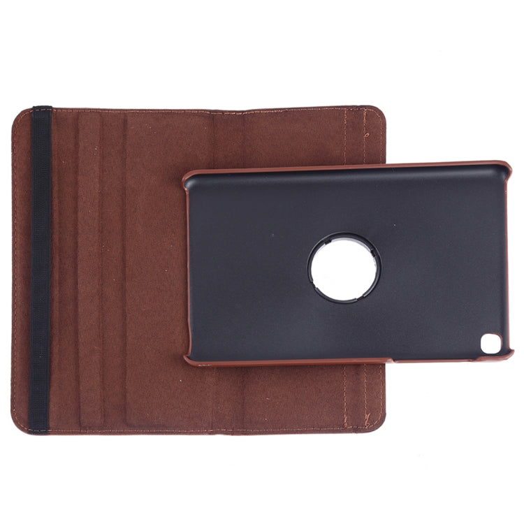 Litchi Texture Horizontal Flip 360 Degrees Rotation Leather Case for Galaxy Tab A 8 (2019) / P200 / P205, with Holder (Brown) - Tab A 8.0 & S Pen (2019) P200/P205 by buy2fix | Online Shopping UK | buy2fix