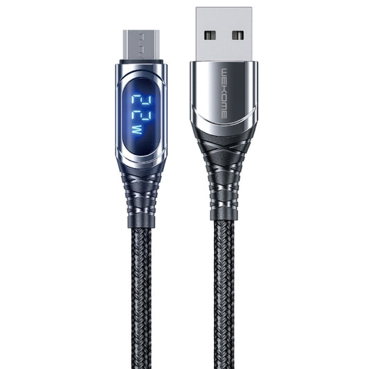 WK WDC-167 20W Micro USB Intelligent Digital Display Charging Data Cable, Length: 1m - Micro USB Cable by WK | Online Shopping UK | buy2fix