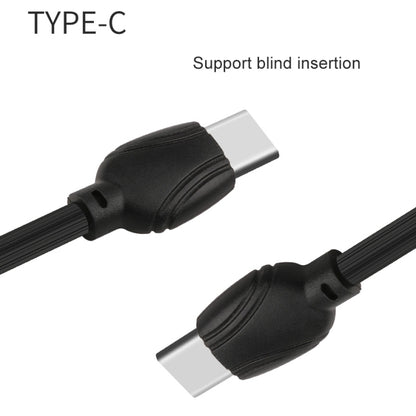 awei CL-62 2 in 1 2.5A USB-C / Type-C Charging + Transmission Aluminum Alloy Double-sided Insertion Data Cable, Length: 1m (Black) - Micro USB Cable by awei | Online Shopping UK | buy2fix