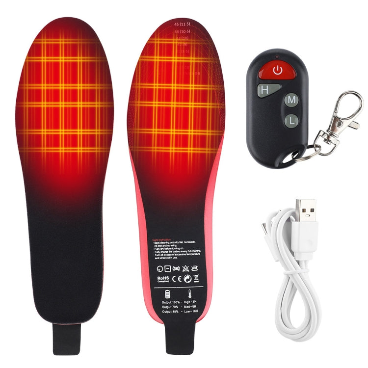 Rechargeable Electric Heating Insole Wireless Remote Control Smart Thermal Insole,Size:Large(41-46 Size) - Shoes Care by buy2fix | Online Shopping UK | buy2fix