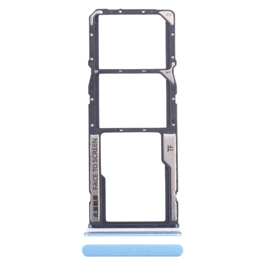 For Xiaomi Redmi Note 12 4G SIM Card Tray + SIM Card Tray + Micro SD Card Tray (Blue) - Card Tray by buy2fix | Online Shopping UK | buy2fix