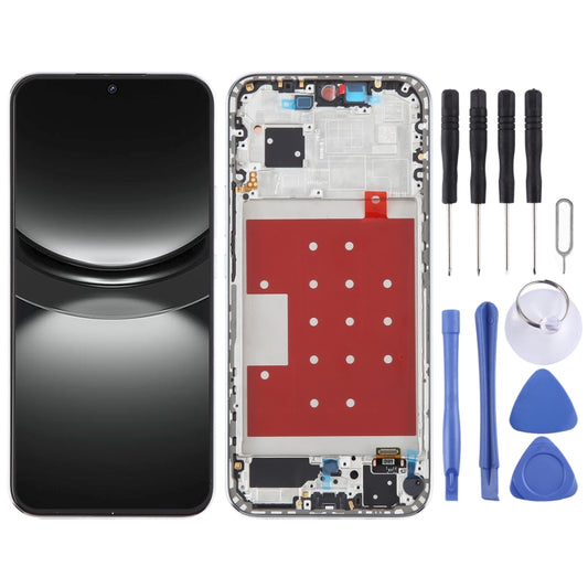 For Huawei Nova 12 Original LCD Screen Digitizer Full Assembly with Frame (Silver) - LCD Screen by buy2fix | Online Shopping UK | buy2fix