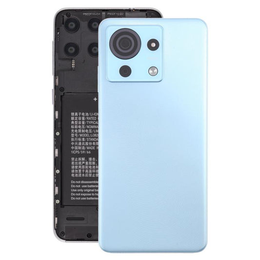 For ZTE Blade V50 Vita Battery Back Cover with Camera Lens Cover(Blue) - For ZTE by buy2fix | Online Shopping UK | buy2fix