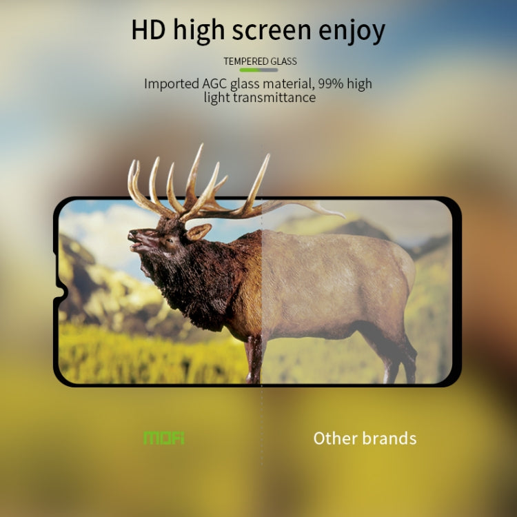 For Xiaomi RedMi 9 MOFI 9H 2.5D Full Screen Tempered Glass Film(Black) -  by MOFI | Online Shopping UK | buy2fix