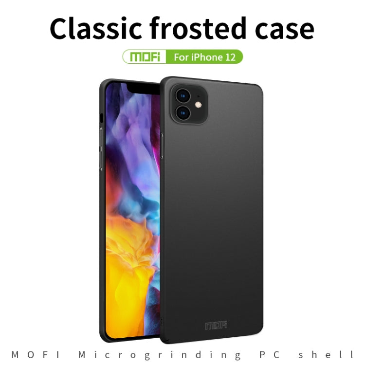 For iPhone 12 mini MOFI Frosted PC Ultra-thin Hard Case(Black) - iPhone 12 mini Cases by MOFI | Online Shopping UK | buy2fix