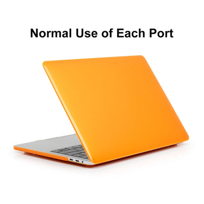 ENKAY Hat-Prince 3 in 1 For MacBook Pro 13 inch A2289 / A2251 (2020) Crystal Hard Shell Protective Case + US Version Ultra-thin TPU Keyboard Protector Cover + Anti-dust Plugs Set(Orange) - MacBook Pro Cases by ENKAY | Online Shopping UK | buy2fix