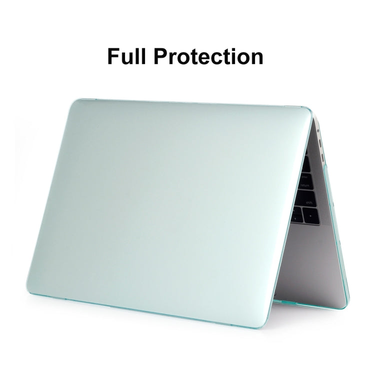 ENKAY Hat-Prince 3 in 1 For MacBook Pro 13 inch A2289 / A2251 (2020) Crystal Hard Shell Protective Case + Europe Version Ultra-thin TPU Keyboard Protector Cover + Anti-dust Plugs Set(Green) - MacBook Pro Cases by ENKAY | Online Shopping UK | buy2fix