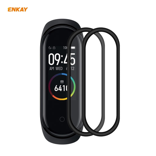 For Xiaomi Mi Band 4 2 PCS ENKAY Hat-Prince 3D Full Screen Soft PC Edge + PMMA HD Screen Protector Film - Screen Protector by ENKAY | Online Shopping UK | buy2fix