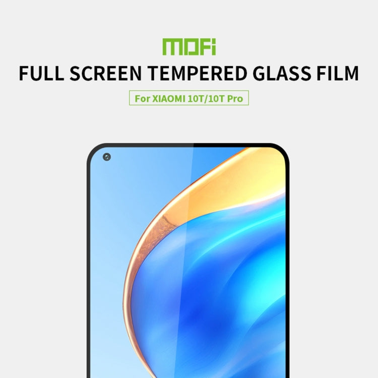 For Xiaomi 10T / 10T Pro MOFI 9H 2.5D Full Screen Tempered Glass Film(Black) -  by MOFI | Online Shopping UK | buy2fix