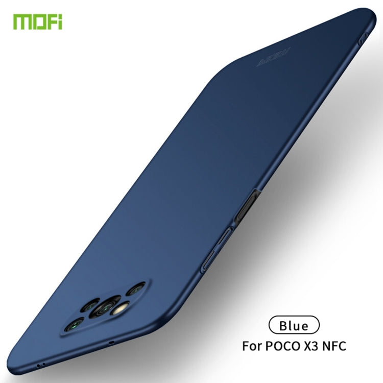 For Xiaomi POCO X3/X3 NFC MOFI Frosted PC Ultra-thin Hard Case(Blue) - Xiaomi Cases by MOFI | Online Shopping UK | buy2fix