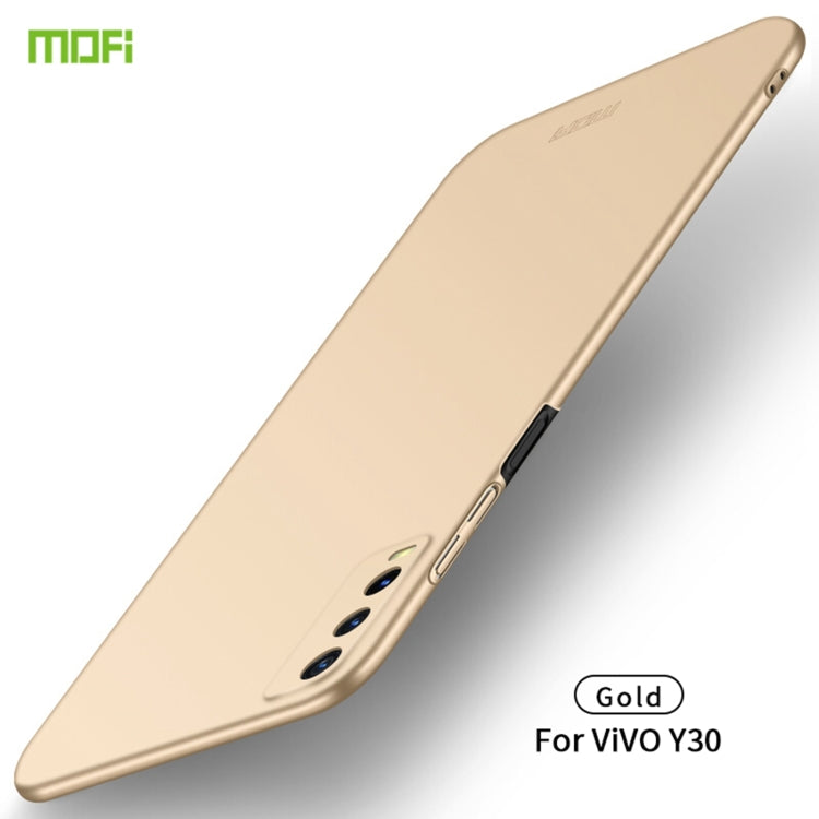 For vivo Y30 MOFI Frosted PC Ultra-thin Hard Case (Gold) - vivo Cases by MOFI | Online Shopping UK | buy2fix