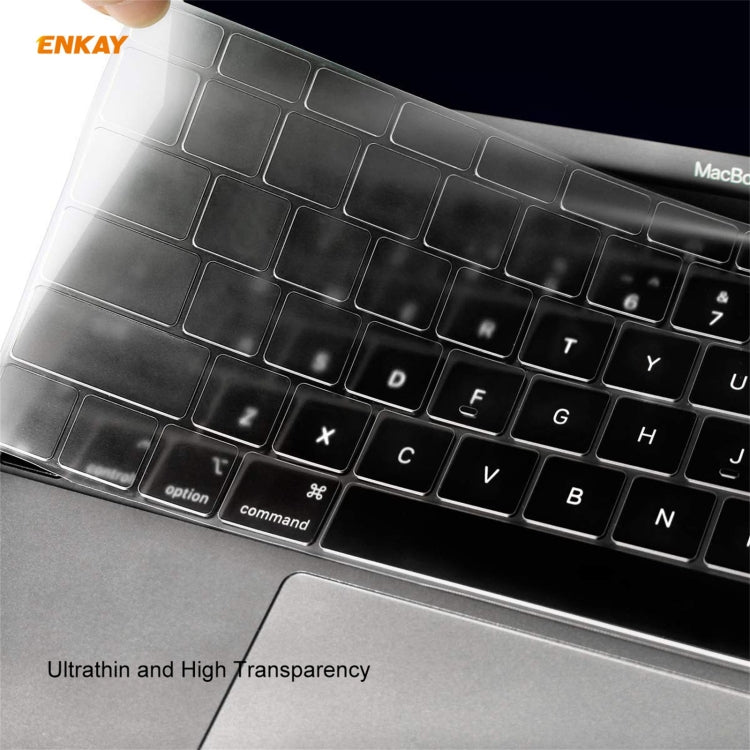 For MacBook Air 13.3 inch A2179 & A2337 2020 ENKAY 3 in 1 Crystal Laptop Protective Case + EU Version TPU Keyboard Film + Anti-dust Plugs Set(Transparent) - MacBook Air Cases by ENKAY | Online Shopping UK | buy2fix