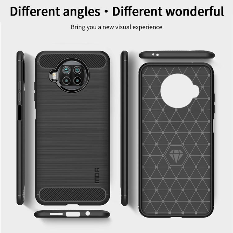 For Xiaomi Mi 10T Lite /Mi 10i 5G / Note 9 Pro 5G MOFI Gentleness Series Brushed Texture Carbon Fiber Soft TPU Case(Grey) - Xiaomi Cases by MOFI | Online Shopping UK | buy2fix