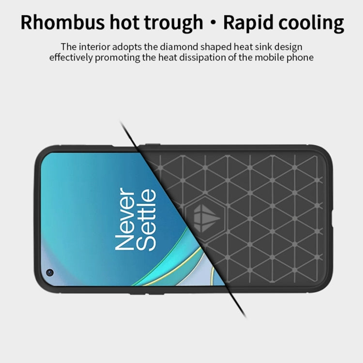 For OnePlus 9 Pro MOFI Gentleness Series Brushed Texture Carbon Fiber Soft TPU Case(Grey) - OnePlus Cases by MOFI | Online Shopping UK | buy2fix