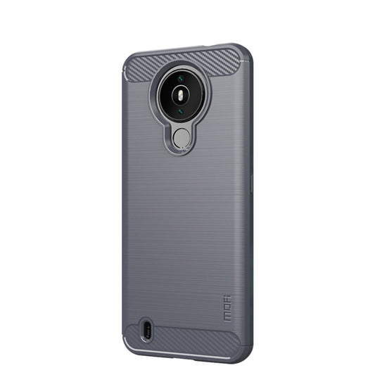 For Nokia 1.4 MOFI Gentleness Series Brushed Texture Carbon Fiber Soft TPU Case(Gray) - Nokia Cases by MOFI | Online Shopping UK | buy2fix