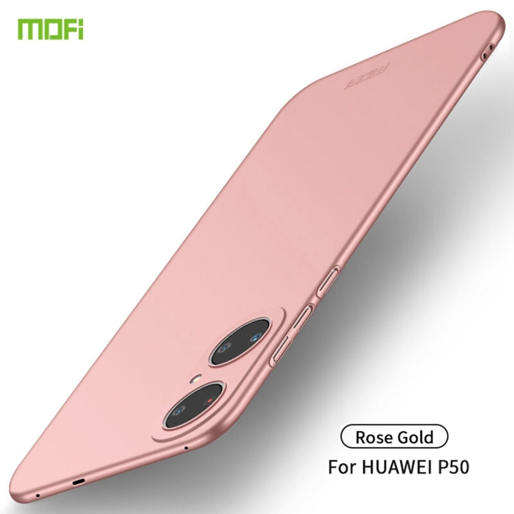 For Huawei P50 MOFI Frosted PC Ultra-thin Hard Case(Rose gold) - Huawei Cases by MOFI | Online Shopping UK | buy2fix