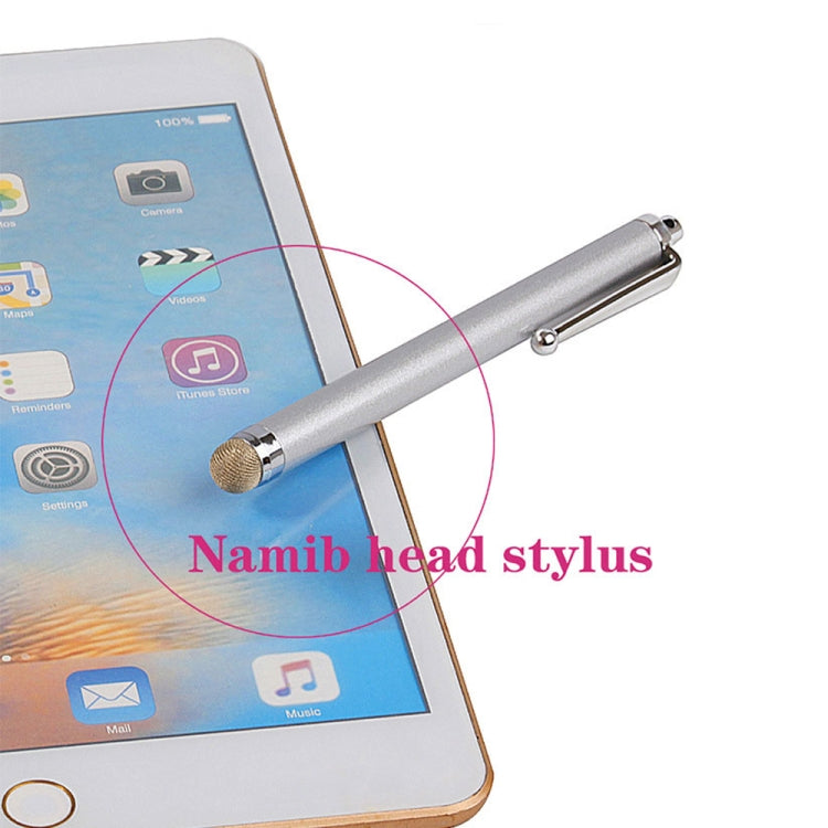 AT-19 Silver Fiber Pen Tip Stylus Capacitive Pen Mobile Phone Tablet Universal Touch Pen(Purple) - Stylus Pen by buy2fix | Online Shopping UK | buy2fix