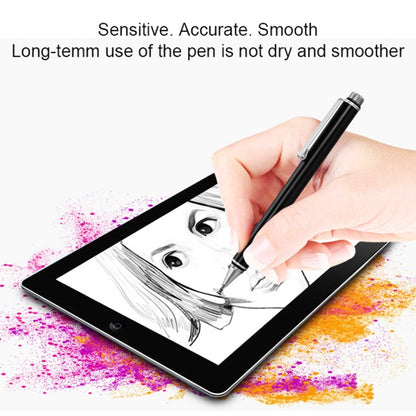 AT-21 Mobile Phone Touch Screen Capacitive Pen Drawing Pen(Rose Red) - Stylus Pen by buy2fix | Online Shopping UK | buy2fix