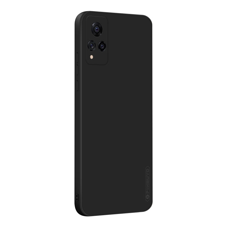 For vivo S9 PINWUYO Touching Series Liquid Silicone TPU Shockproof Case(Black) - OPPO Cases by PINWUYO | Online Shopping UK | buy2fix