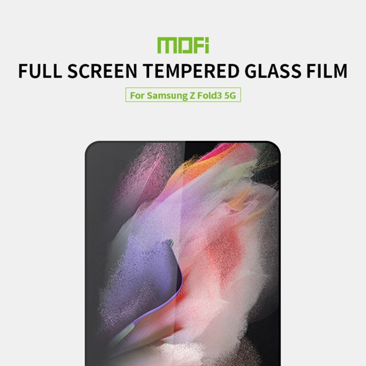 For Samsung Galaxy Z Fold3 5G MOFI 9H 2.5D Full Screen Tempered Glass Film(Black) - Galaxy Phone Cases by MOFI | Online Shopping UK | buy2fix