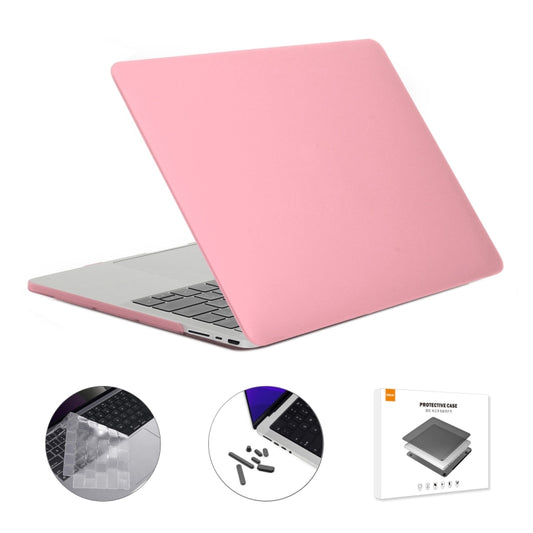 ENKAY Hat-Prince 3 in 1 Matte Laptop Protective Case + TPU Keyboard Film + Anti-dust Plugs Set for MacBook Pro 14.2 inch A2442 2021/A2779 2023, Version:EU Version(Pink) - MacBook Pro Cases by ENKAY | Online Shopping UK | buy2fix