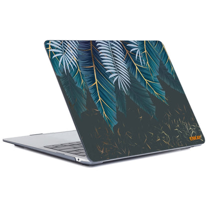 ENKAY Hat-Prince Natural Series Laotop Protective Crystal Case for MacBook Pro 15.4 inch A1707 / A1990(Palm Leaf) - MacBook Pro Cases by ENKAY | Online Shopping UK | buy2fix