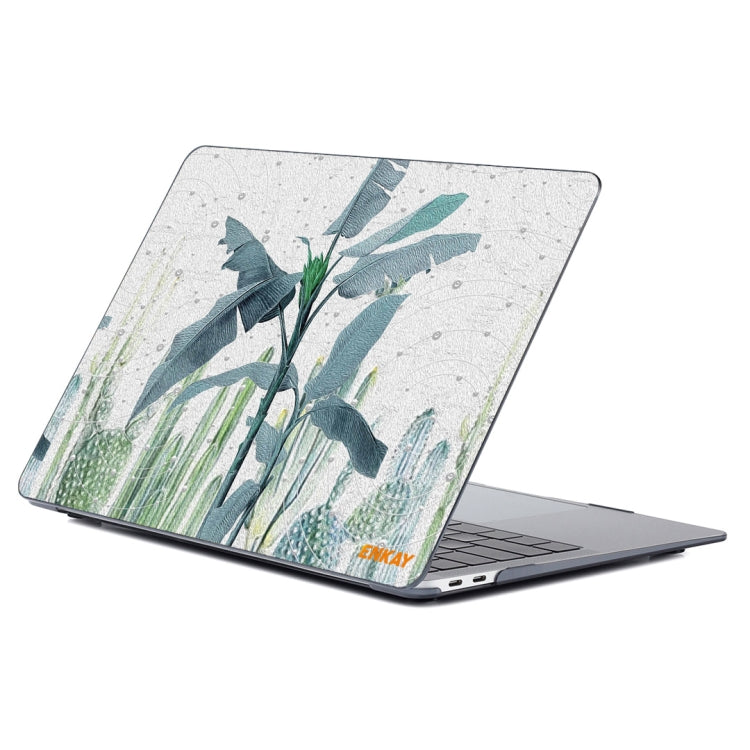 ENKAY Hat-Prince Natural Series Laotop Protective Crystal Case for MacBook Pro 16 inch A2141(Banana Leaves) - MacBook Pro Cases by ENKAY | Online Shopping UK | buy2fix