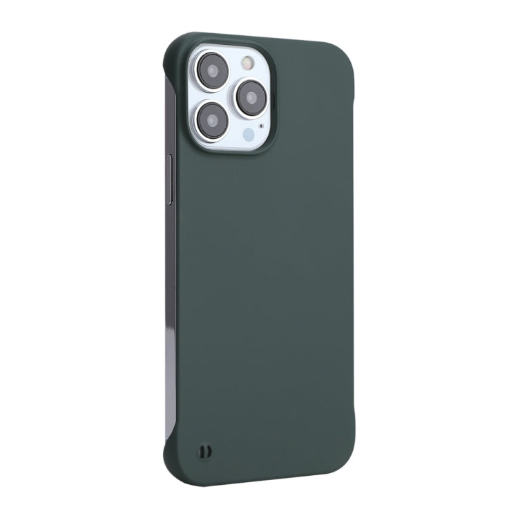 For iPhone 12 Pro Max ENKAY Matte Frameless Hard PC Case(Dark Green) - iPhone 12 Pro Max Cases by ENKAY | Online Shopping UK | buy2fix