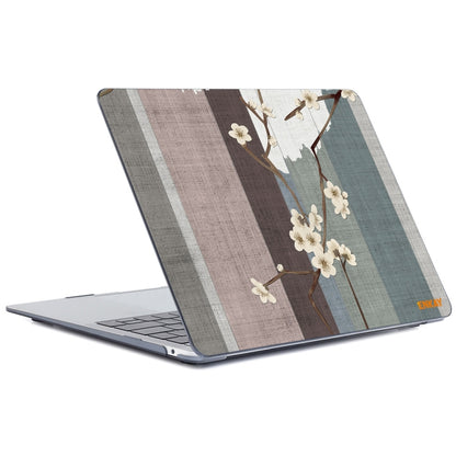 ENKAY Vintage Pattern Series Laotop Protective Crystal Case For MacBook Pro 16.2 inch A2485 2021/A2880 2023(Plum Blossom) - MacBook Pro Cases by ENKAY | Online Shopping UK | buy2fix