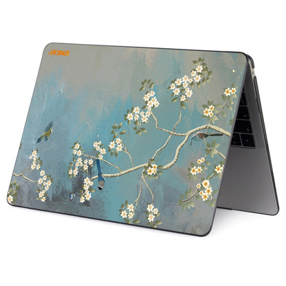 ENKAY Vintage Pattern Series Laotop Protective Crystal Case For MacBook Pro 16.2 inch A2485 2021/A2880 2023(Magnolia) - MacBook Pro Cases by ENKAY | Online Shopping UK | buy2fix