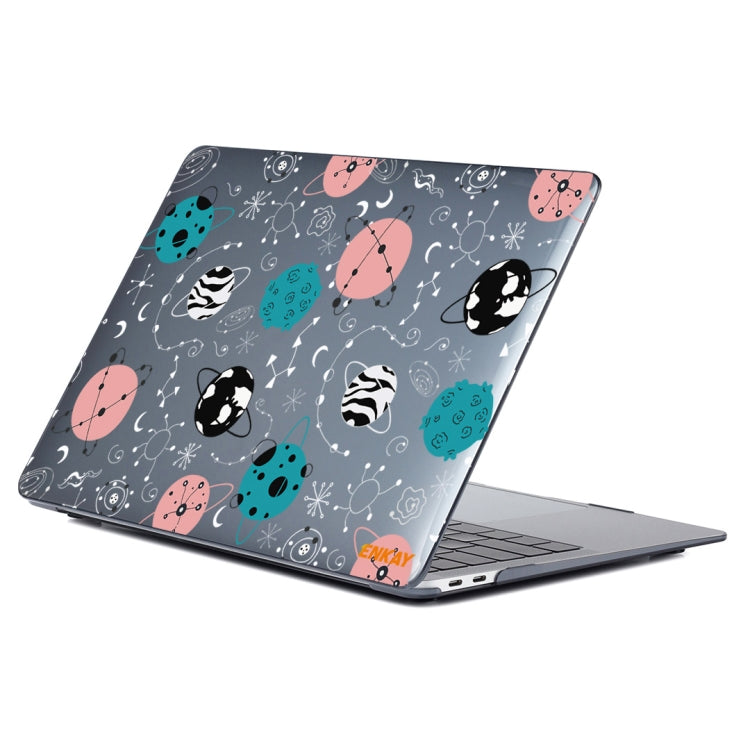 ENKAY Star Series Pattern Laotop Protective Crystal Case For MacBook Pro 14.2 inch A2442 (2021)(Geometric Planet) - MacBook Pro Cases by ENKAY | Online Shopping UK | buy2fix