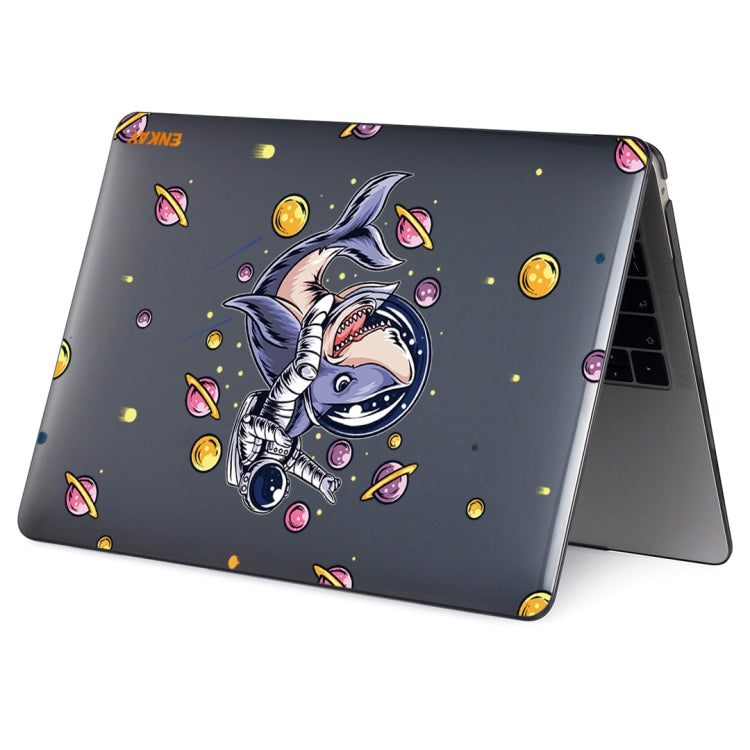 ENKAY Star Series Pattern Laotop Protective Crystal Case For MacBook Pro 16.2 inch A2485 2021/A2880 2023(Shark Astronaut) - MacBook Pro Cases by ENKAY | Online Shopping UK | buy2fix