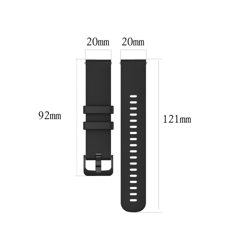 For Amazfit GTS 3 Checkered Silicone Watch Band(Beige) - Watch Bands by buy2fix | Online Shopping UK | buy2fix